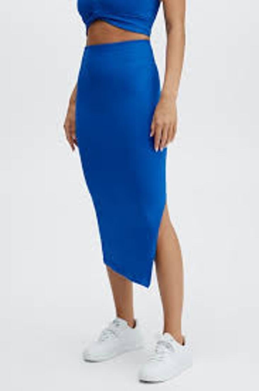FABLETICS High-Waisted Ribbed Seamless Skirt Size Medium M GORGEOUS COLOR